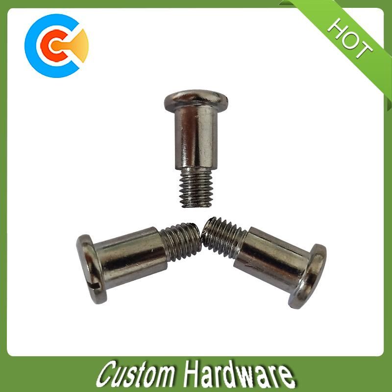 Custom M8 X 23 Carbon Steel Galvanized Slotted Shoulder Screw