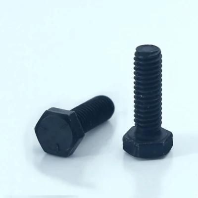 DIN933 Hex Head Bolt Hex Cap Screw Full Thread Carbon Steel Black Oxide Galvanized