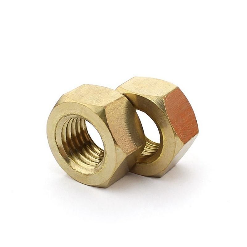 DIN 934 Hex Nut Custom Factory Standard High Quality Thread Brass Hex Nuts