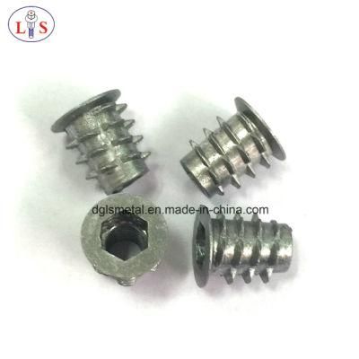 Galvanized Steel Furniture Insert Nut