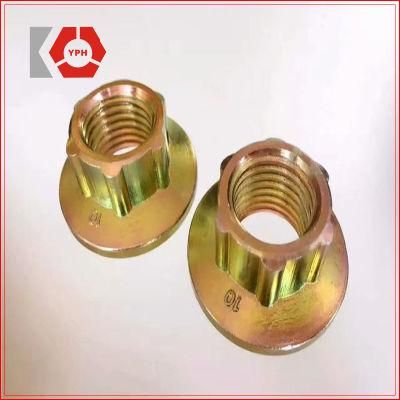 DIN 6923 Hex Flange Nuts with Yellow