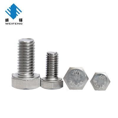 Carbon Steel Hexagon Head Weifeng Box+Carton+Pallet Stainless Bolt Machine Screw