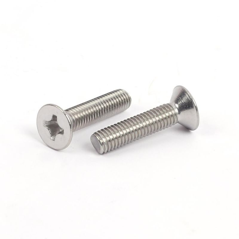 Csk Head Machine Screws Cross Receeed Stainless Steel Screws DIN965