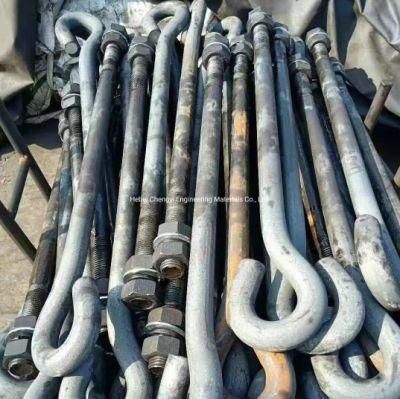Foundation HDG/Plain Anchor Bolt and Nut with Washer