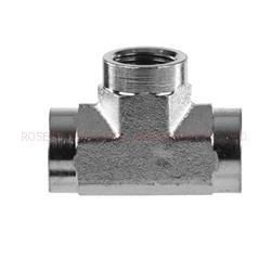 Ss-5605 Nptf Female Tee SS316 SS304 Connector Pipe Stainless Steel Fitting
