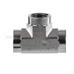 Ss-5605 Nptf Female Tee SS316 SS304 Connector Pipe Stainless Steel Fitting