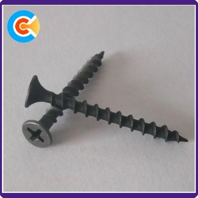Black Carbon Steel Bugle Head Cross Self Tapping Screw