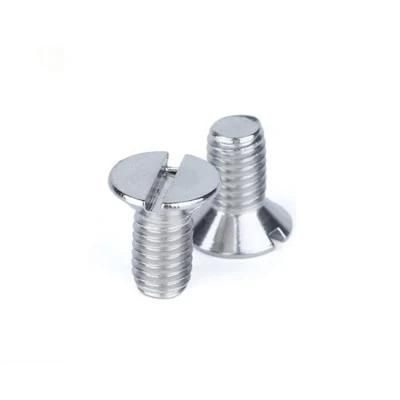ASME B18.3 Grade 2 Slotted Countersunk Head Titanium Screws