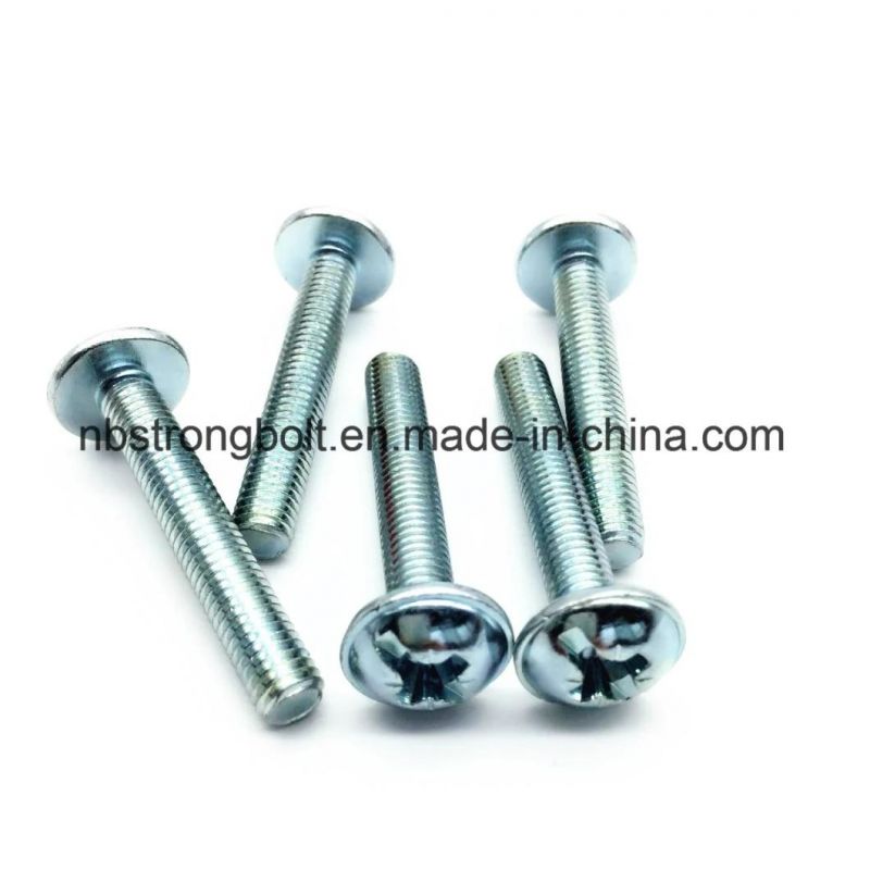 Kombi (SLOT+POZI) Machine Screw with Zinc Plated