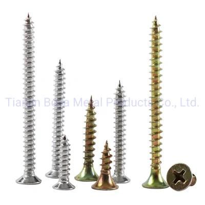 China Carbon Bulk and Box Package Pozi/Square/Phillip Drive Chipboard Screw