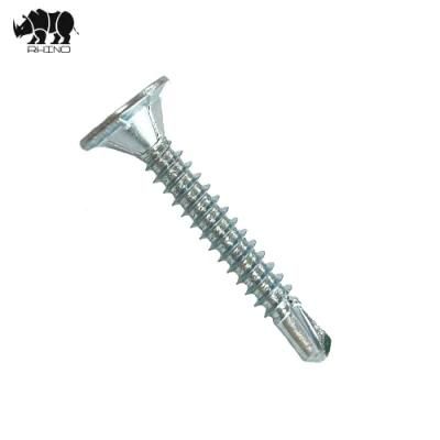 Good Quality of Phill Flat Head Self Drilling Screws with 4 Nibs Under Head