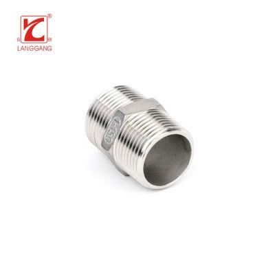 Stainless Steel Joint Pipe Fitting Thread Screw Hex Nipple