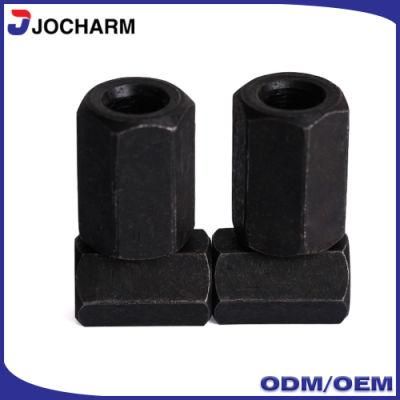 DIN6334 High Strength Steel Black Hex Long Nut for Motorcycle Parts Accessories