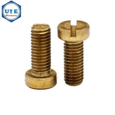 Brass Slotted Cheese Head Machine Screw DIN84 Brass Screw Brass Bolt GB65 M2 M2.5 M3 M4 M5 M6 M8