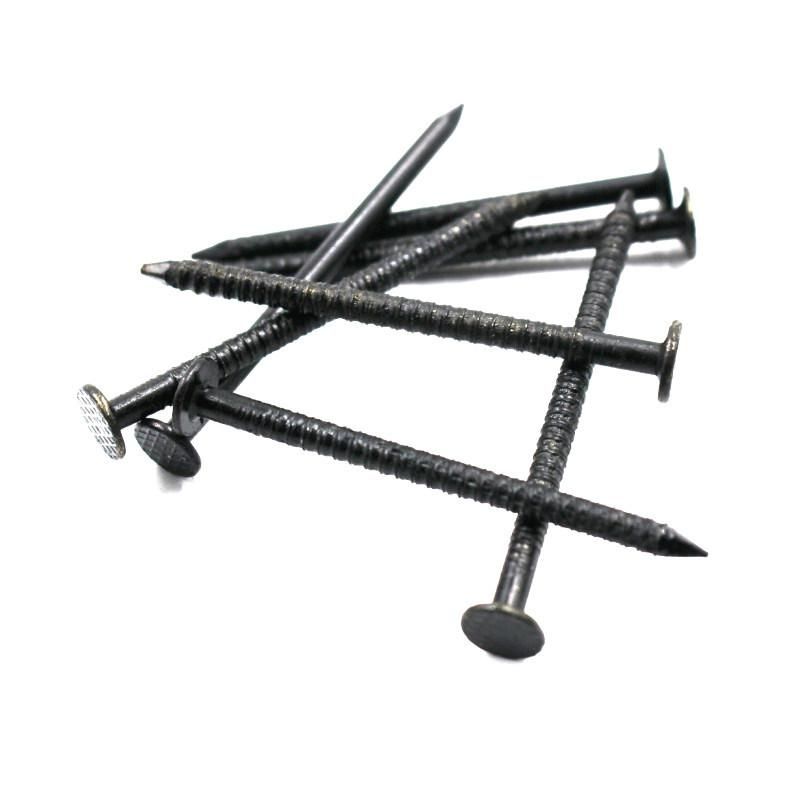 Black Ring Shank Nails with Sharp Point Manufacturer Price