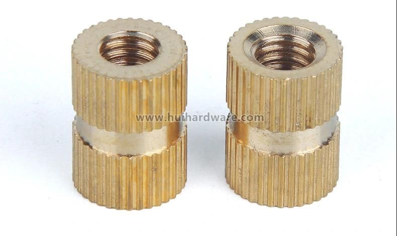 Copper/Brass Knurled Internal Threaded Insert Nuts
