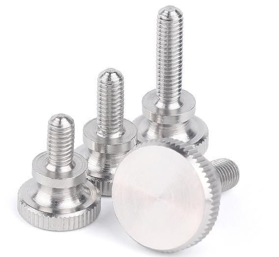 304 Stainless Steel Flat Head Hand-Tightening Adjustment Thumb Screw