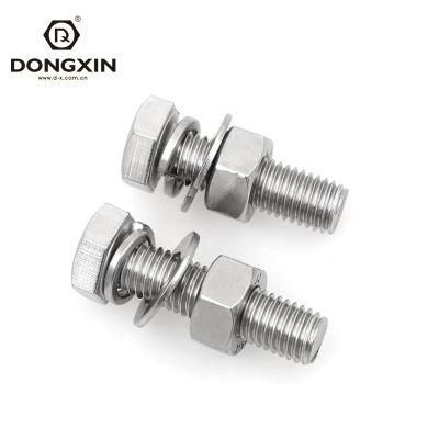 Fasteners Bolt Carbon Steel Stainless Steel Hex Bolt and Nut DIN933 Hex Bolt