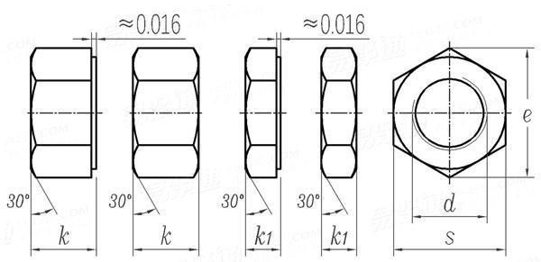 General Industry Carbon Steel Dacromet Hex Nut, Hexagon Nut, M30 Hex Nut