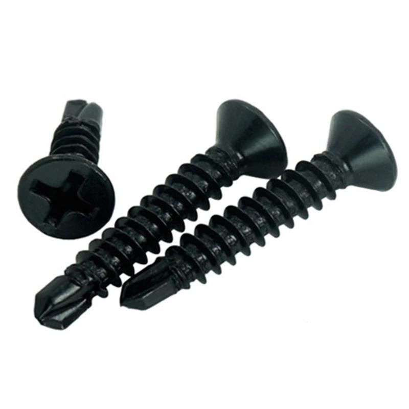 Black Oxide Finish Countersunk Head Self Drilling Screw