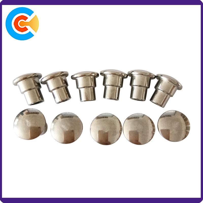 Manufacturer Wholesale Metal Shoulder Hollow Rivet Mushroom Head Rivets