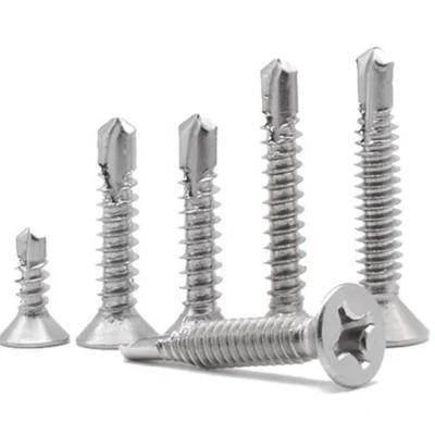 Countersunk Head Self-Drilling Screws White Zinc Self-Drilling Screw