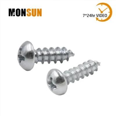 Phillips Round Head Zinc Plated Woodworking Screw