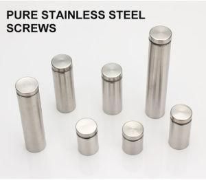DIN Round Head Moons Wall Mount Standoff Screws Acrylic Nail