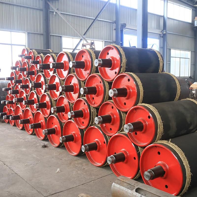 High Quality Conveyor Idler Roller Steel Roller Motorized Pulley Drum