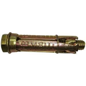 Yellow Zinc Plated 4PCS Fix Anchor Bolts with Grade 4.8-12.9