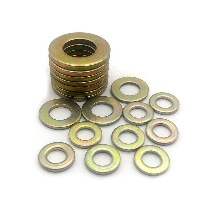 DIN125 Carbon Steel Yellow Zinc Plated Galvanized Plain Washer Flat Washer