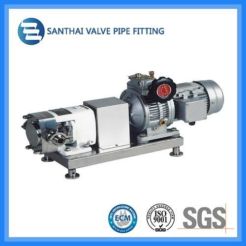 Food Grade Stainless Steel Rotor Pump Hygienic Rotary Lobe Pump Three Lobe Pump Sole Pump 100L/100 Rew