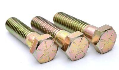 M12-M16 Carbon Steel Outer Hexagon Bolt High Strength Fastener Oxidation Blackened Half Tooth Outer Hexagon Screw