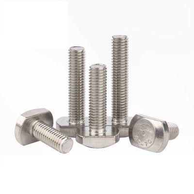 Made in China Factory Supplied Bright Zinc-Plated Hole Size M8 Slot 8 Hammer Head T Bolt