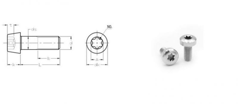 GB/T 2671 Gr7 Hexalobular Socket Thin Head Cap Screws