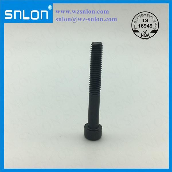Black Socket Head Cap Screw Alloy Steel Partial Thread Half Thread
