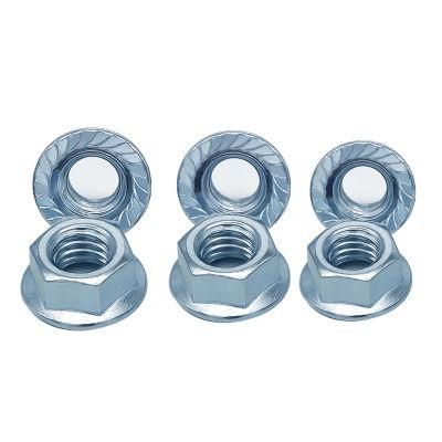 Made in China Metric Carbon Steel DIN6923 Stainless Steel Flange Serrated Nut Hex Flange Nuts
