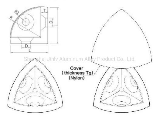 Corner Bracket Aluminium Profiles Accessories