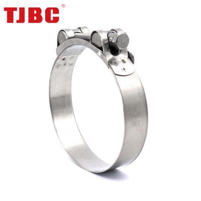 104-112mm T-Bolt Hose Unitary Clamps Zinc Plated Steel Adjustable Heavy Duty Tube Ear Clamp