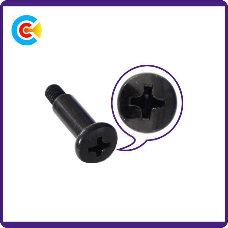 DIN/ANSI/BS/JIS Carbon-Steel/Stainless-Steel Round Head Step Non-Standard Phillips Step Screw