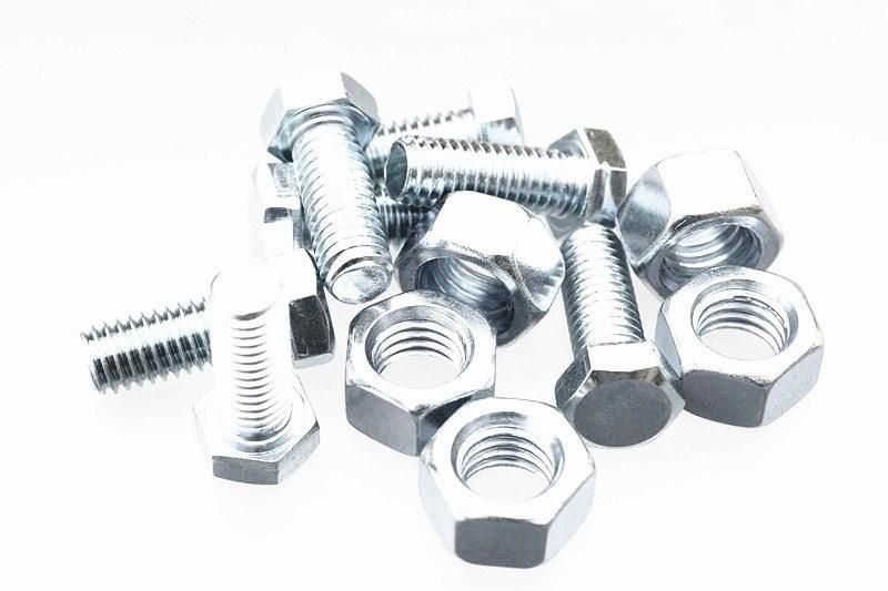 DIN 933 Zinc Coated Hex Head Bolt and Nut High Strength Bolt