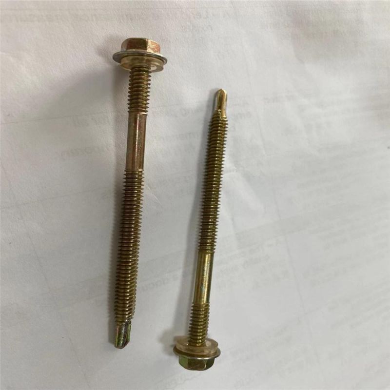 Hexagon Drilling Screw with Hexagon Cushion Dovetail Color Steel Tile Self-Drilling Screw