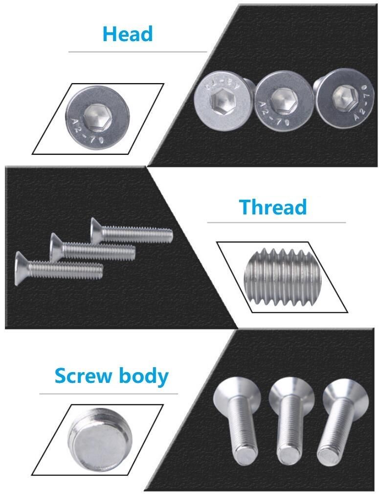 High Quality Stainless Steel DIN7991 Hexagon Socket Countersunk Head Screw