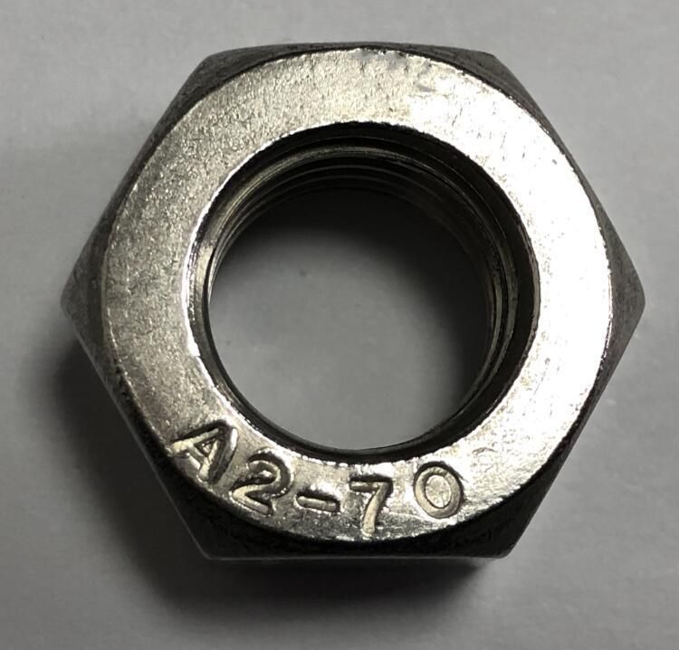 SS304 A2-70 Stainless Steel DIN934 Hex Nut