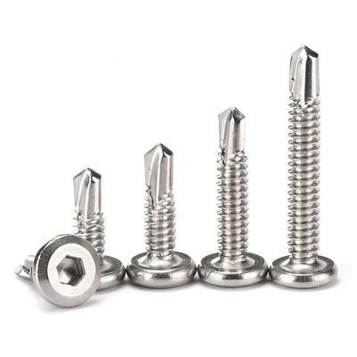 410 Self Drilling Screws Flat Head Hex Socket Screws