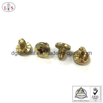 Pan Head Cross Recess Bolt with Nibs
