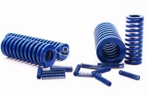 Spring Factory Layout ISO10243 German Standard Chorm Alloy Steel Medium Duty Mold Spring Blue Die Spring