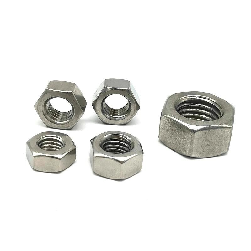 Stainless Steel A2-70 Hex Nut ISO4032 ISO4033 DIN934 in Stock