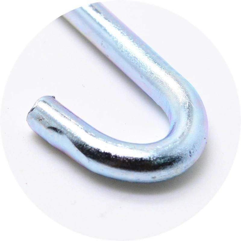 Carbon Steel Galvanized J Type Bolt Zinc Plated Anchor Bolt