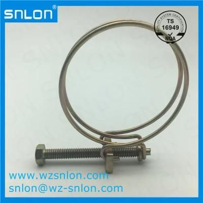 Double Wire Steel Hose Clamp American Type